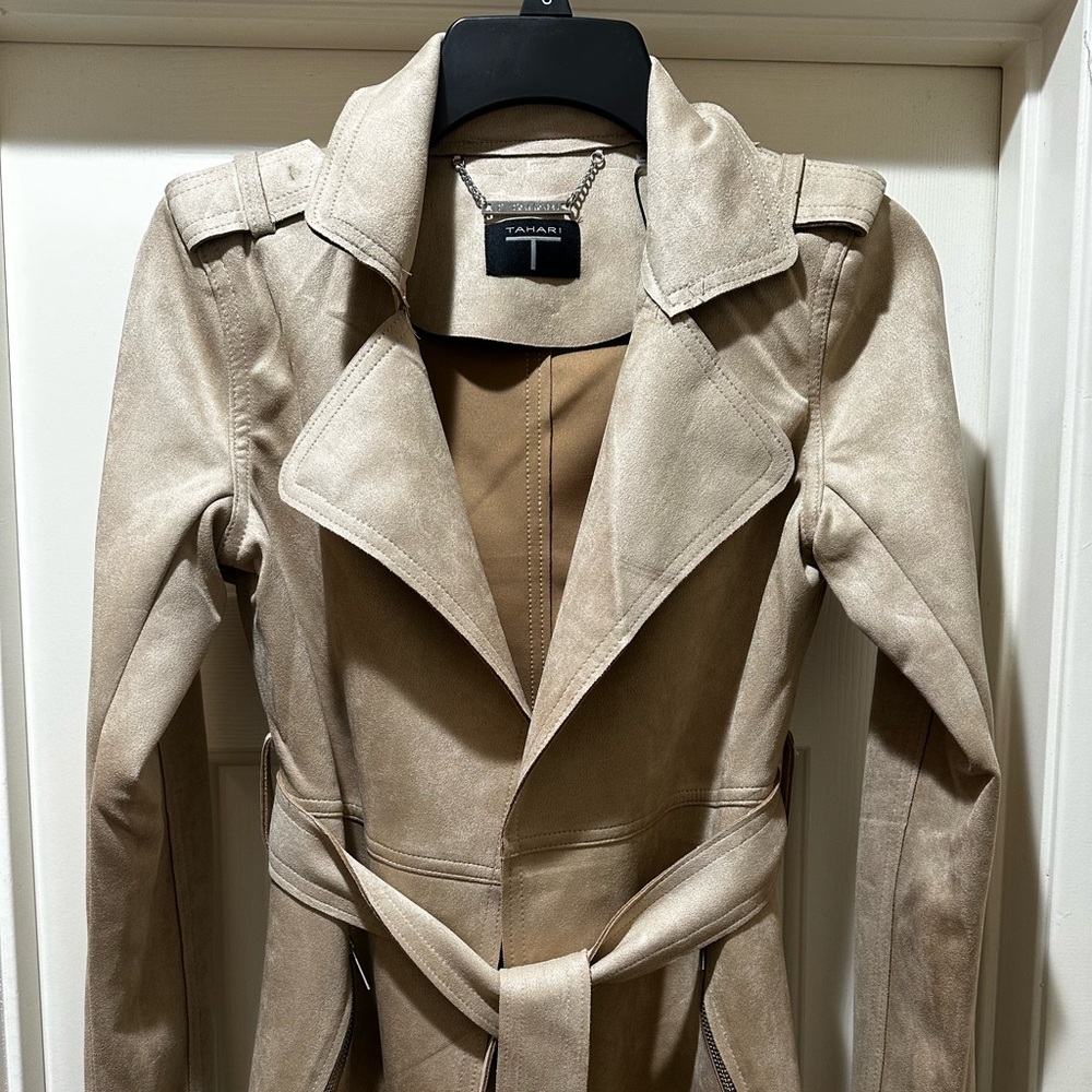 Women's Soft Fawn Trench Coat - Picture 4 of 8